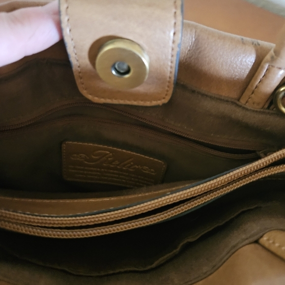 Vintage Relic By Fossil Light Brown Woven Leather Purse. - Picture 3 of 10